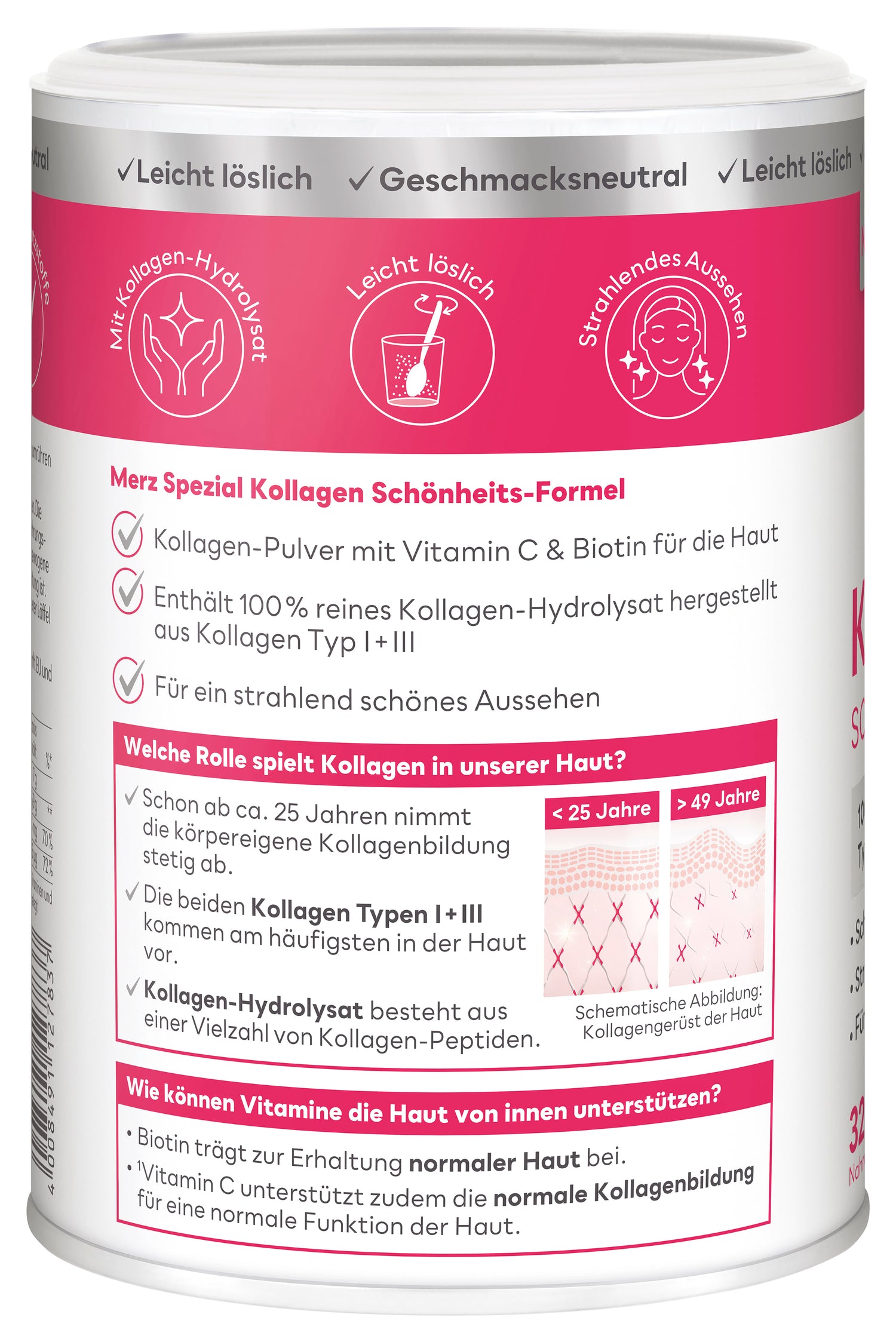 Kollagen Schönheits-Formel Pulver