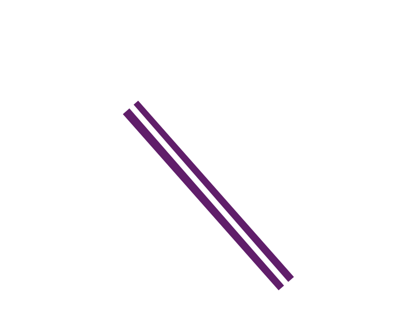 Ein Zuckerwürfel mit einem violetten Schrägstrich und dem deutschen Text „Ohne künstliche Süßungsmittel“ in einem Kreis darum herum.